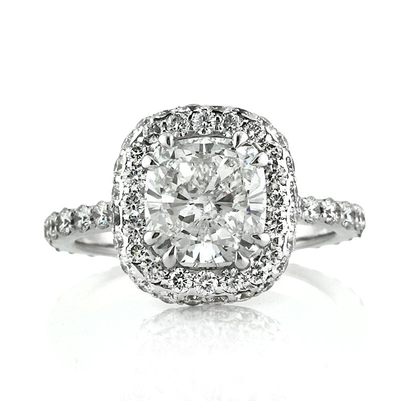 3.24ct Cushion Cut Diamond Engagement Ring