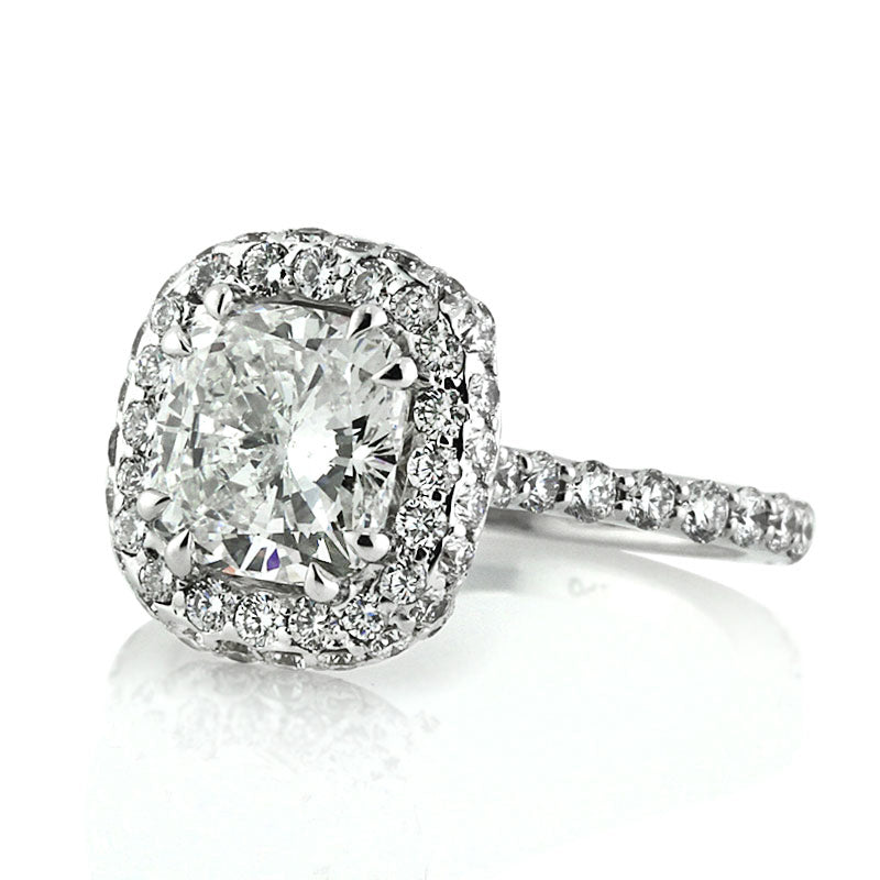 3.24ct Cushion Cut Diamond Engagement Ring