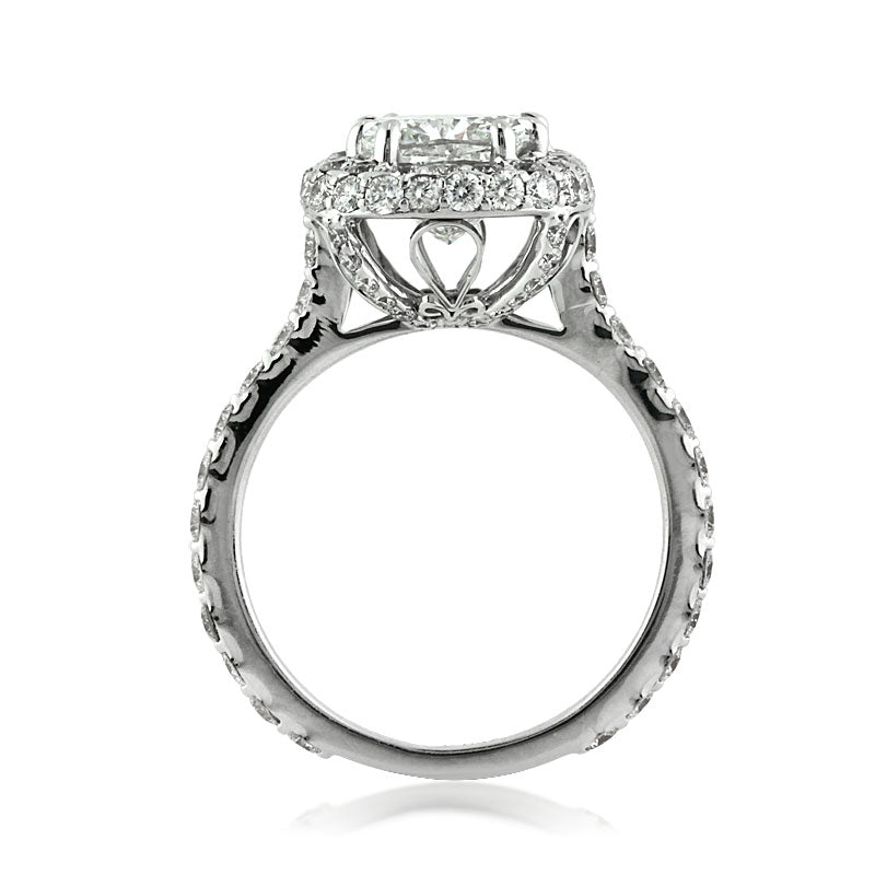 3.24ct Cushion Cut Diamond Engagement Ring
