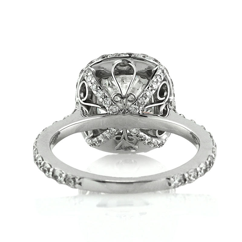 3.24ct Cushion Cut Diamond Engagement Ring