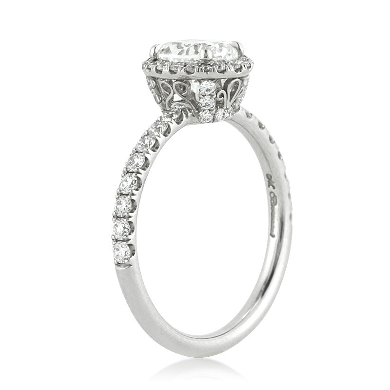 1.75ct Oval Cut Diamond Engagement Ring