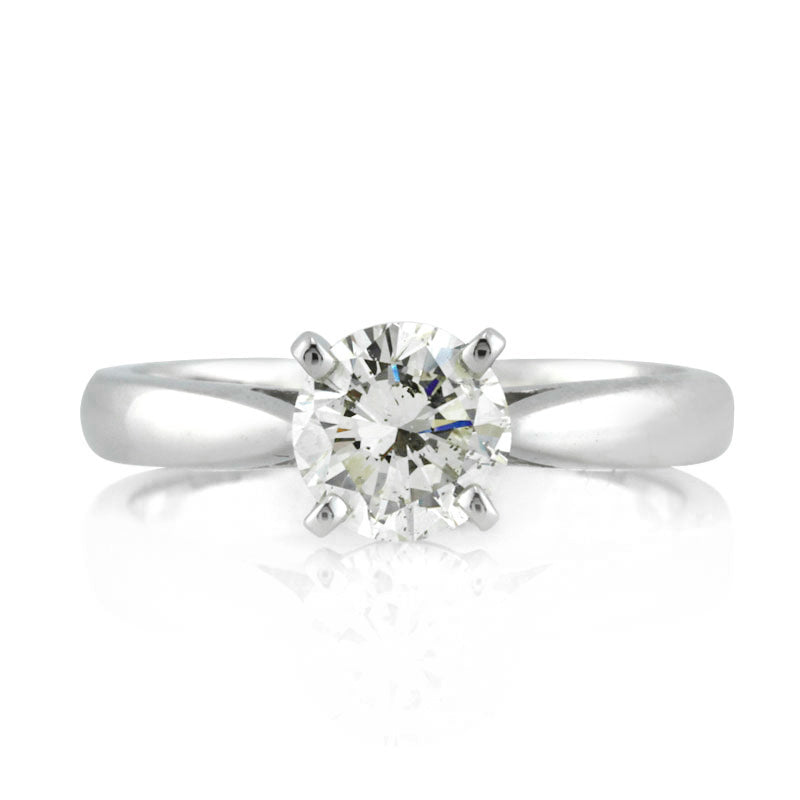 1.01ct Round Brilliant Cut Diamond Solitaire Engagement Ring