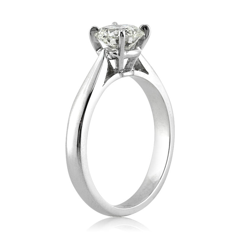 1.01ct Round Brilliant Cut Diamond Solitaire Engagement Ring