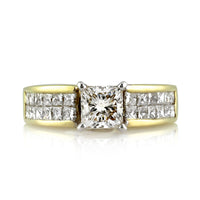 2.01ct Princess Cut Diamond Engagement Ring