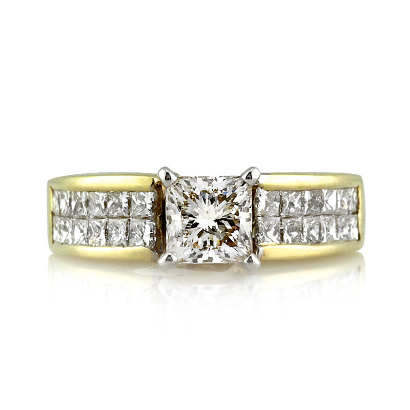2.01ct Princess Cut Diamond Engagement Ring
