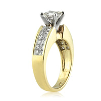 2.01ct Princess Cut Diamond Engagement Ring