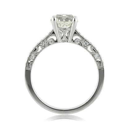2.16ct Old Mine Cut Diamond Engagement Ring