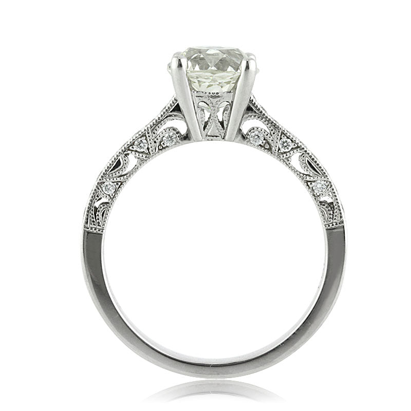 2.16ct Old Mine Cut Diamond Engagement Ring