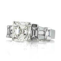 4.22ct Asscher Cut Diamond Engagement Ring