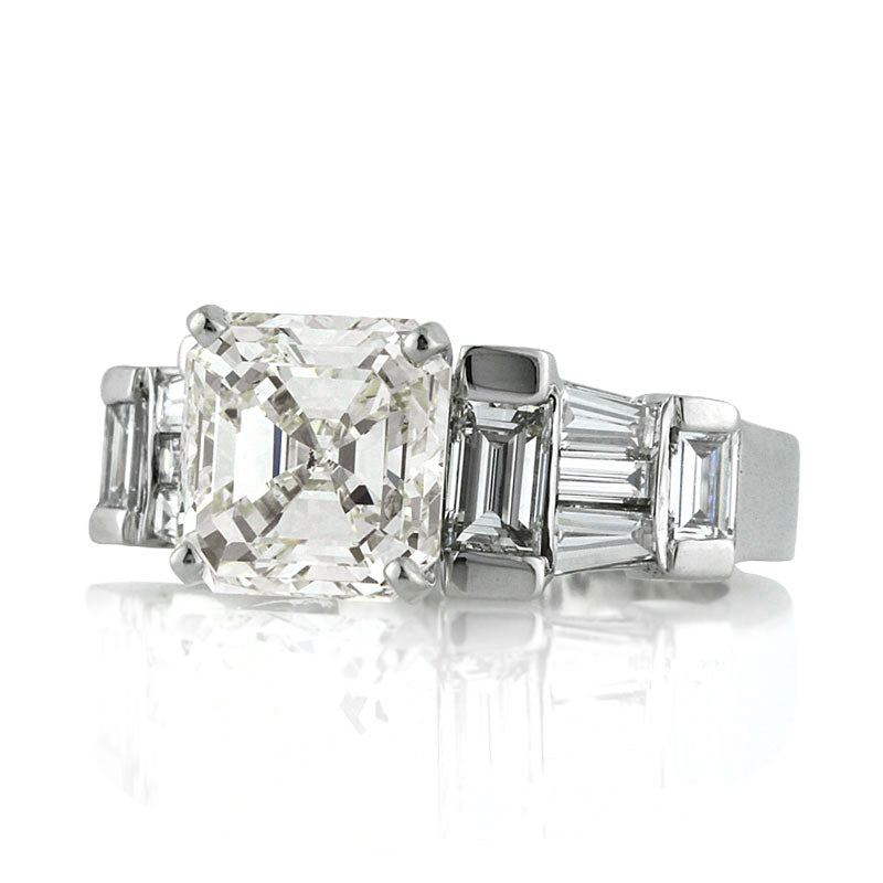 4.22ct Asscher Cut Diamond Engagement Ring