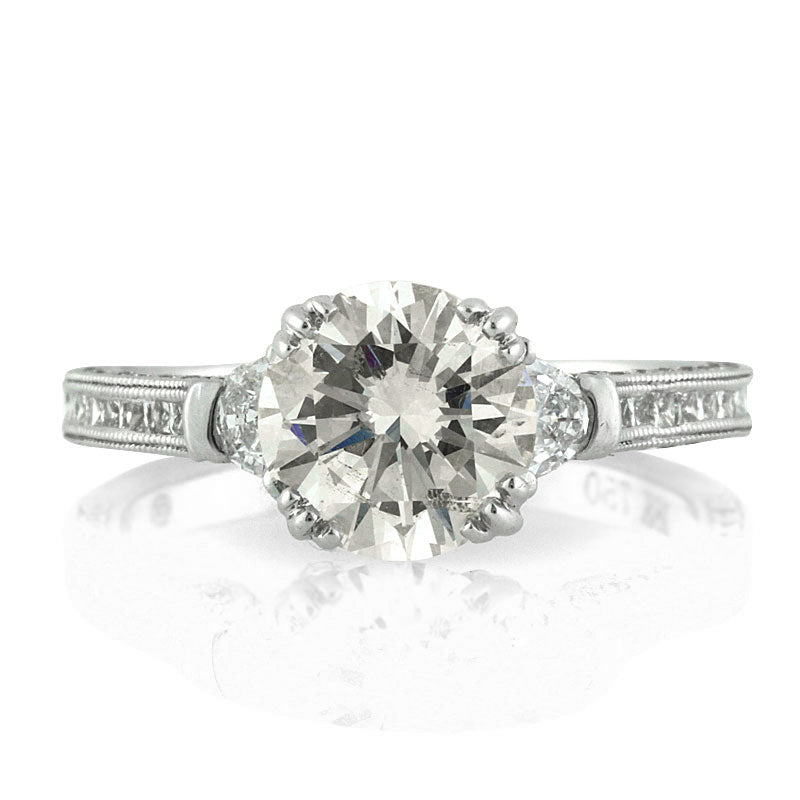 2.76ct Round Brilliant Cut Diamond Engagement Ring
