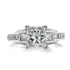 2.95ct Princess Cut Diamond Engagement Ring