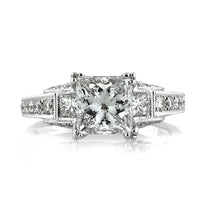 2.95ct Princess Cut Diamond Engagement Ring