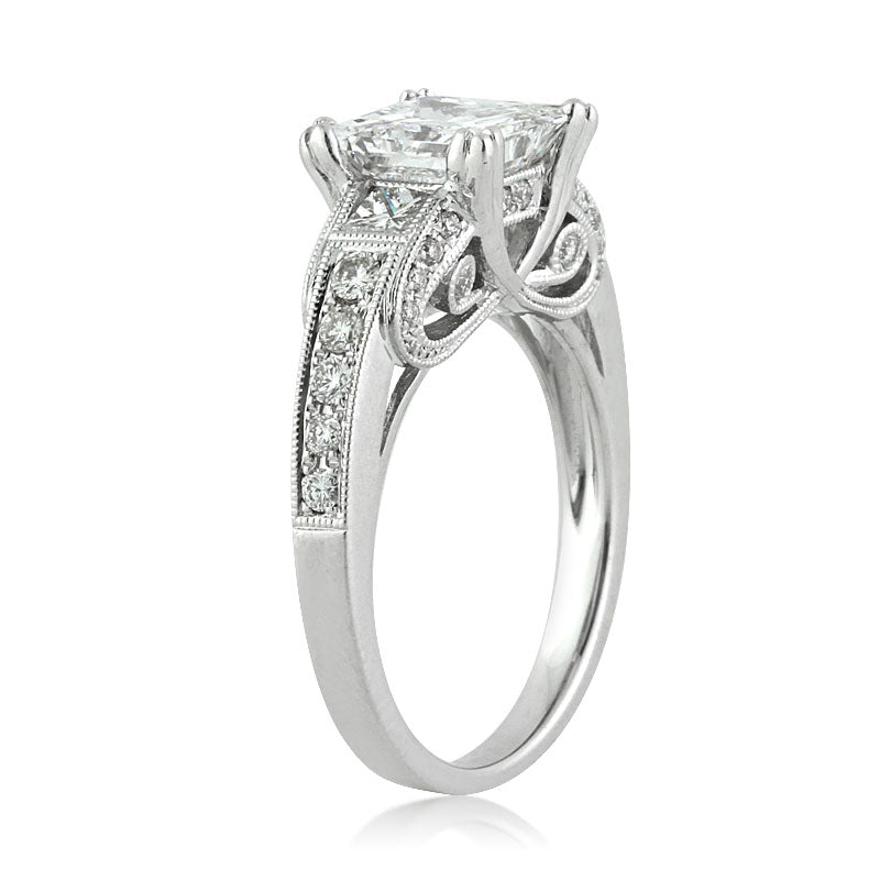 2.95ct Princess Cut Diamond Engagement Ring