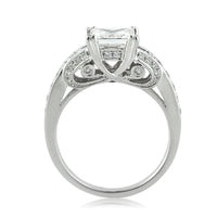 2.95ct Princess Cut Diamond Engagement Ring