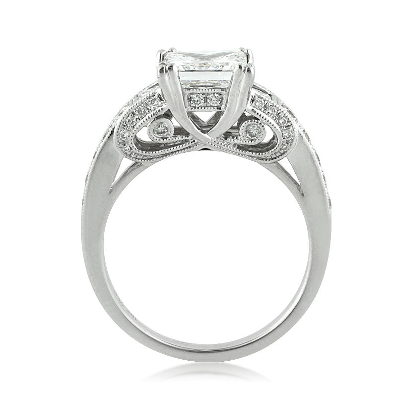 2.95ct Princess Cut Diamond Engagement Ring