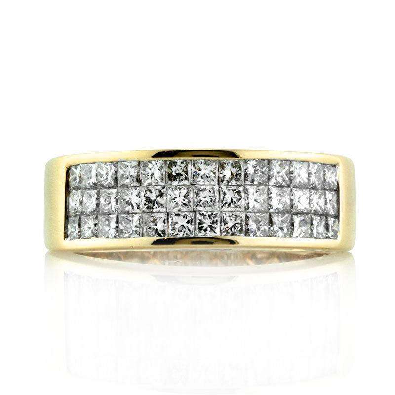 Men's 2.00ct Princess Cut Diamond Ring