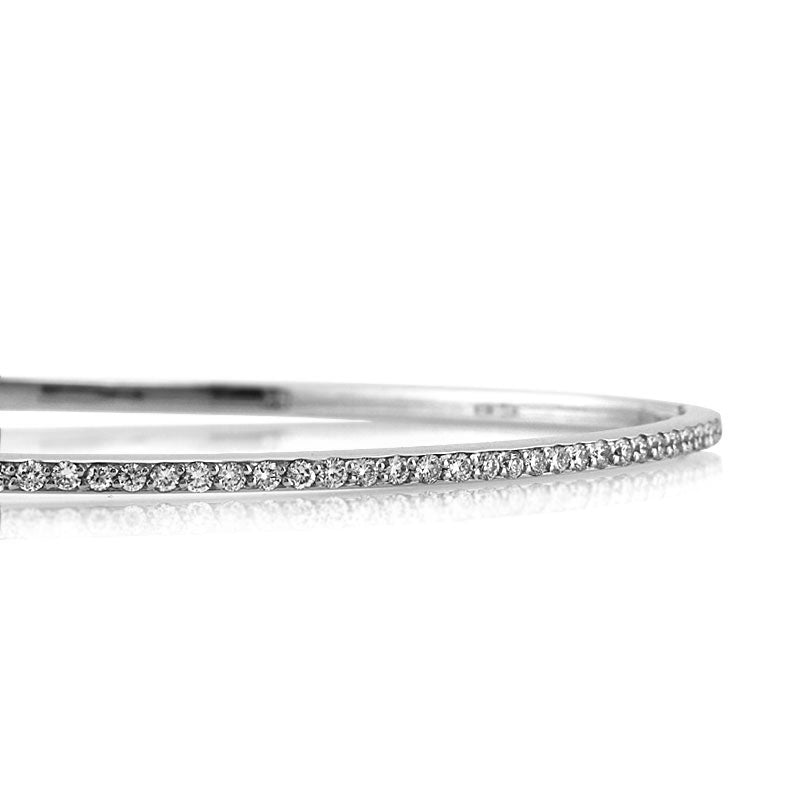 1.20ct Round Brilliant Cut Diamond Eternity Bangle Bracelet