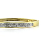 2.50ct Princess Cut Diamond Invisible Set Bangle Bracelet