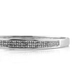 2.25ct Invisible Set Princess Cut Diamond Bangle Bracelet