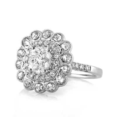 1.68ct Cushion Cut Diamond Engagement Ring