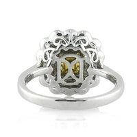 1.32ct Fancy Intense Yellow Radiant Cut Diamond Engagement Ring