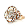 1.00ct Round Brilliant Cut Diamond Enamel Right-Hand Ring