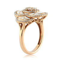 1.00ct Round Brilliant Cut Diamond Enamel Right-Hand Ring