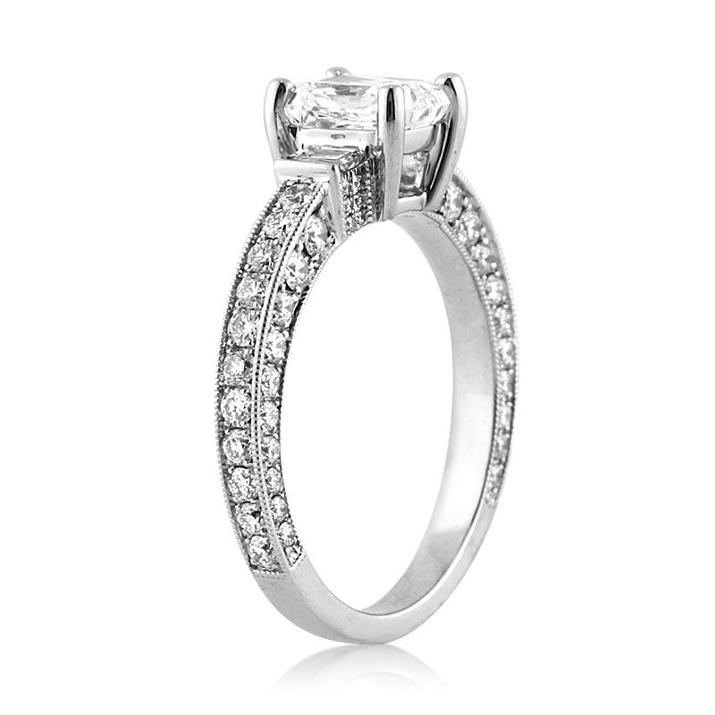 3.15ct Radiant Cut Diamond Engagement Wedding Set