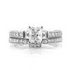 3.15ct Radiant Cut Diamond Engagement Wedding Set