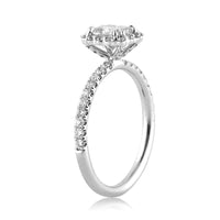 1.35ct Cushion Cut Diamond Engagement Ring