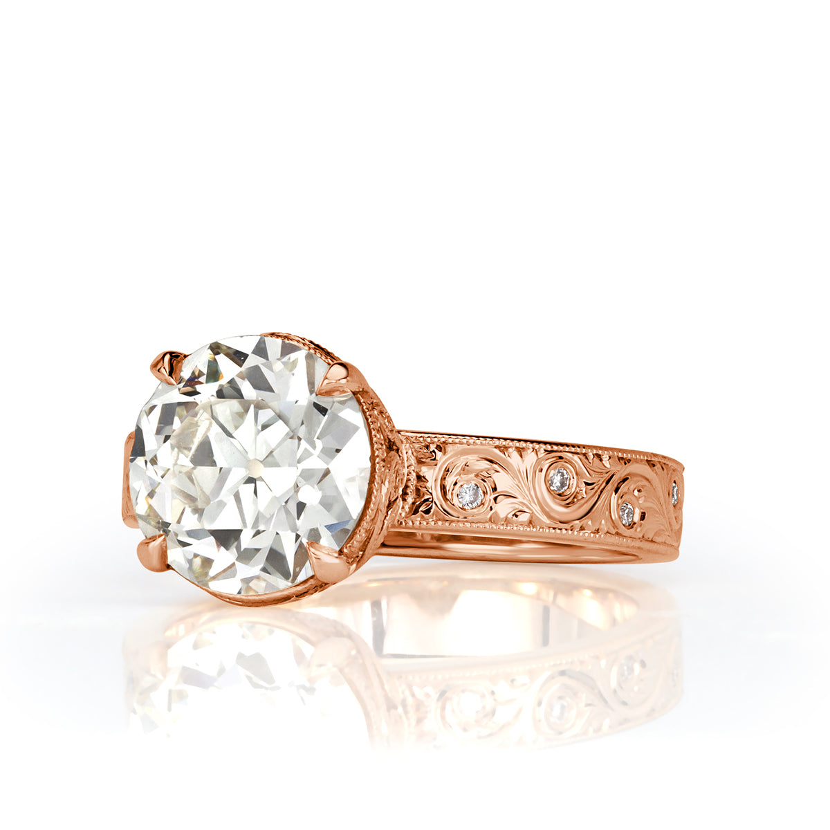 2.94ct Old European Cut Diamond Engagement Ring