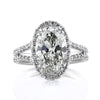 4.96ct Oval Cut Diamond Engagement Ring