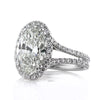 4.96ct Oval Cut Diamond Engagement Ring