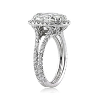4.96ct Oval Cut Diamond Engagement Ring