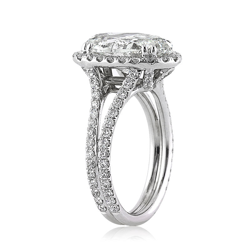 4.96ct Oval Cut Diamond Engagement Ring