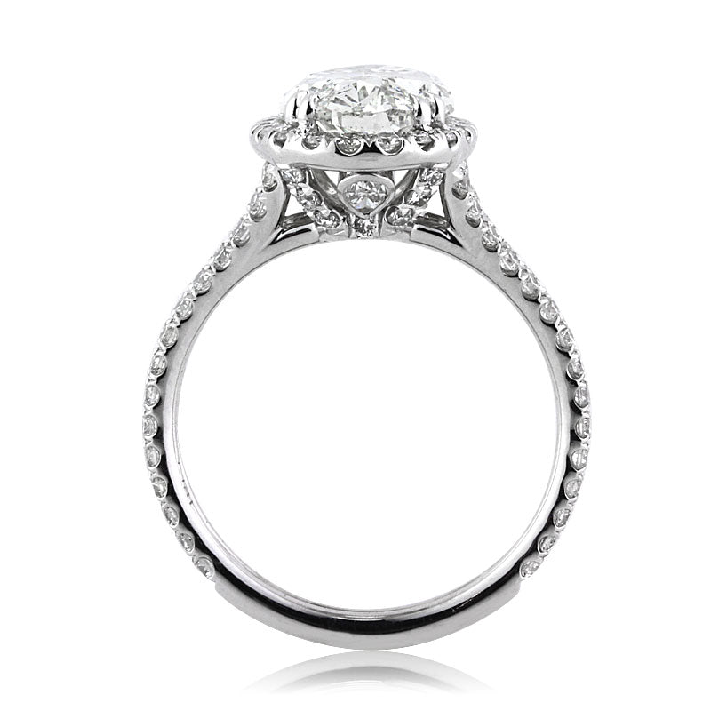 4.96ct Oval Cut Diamond Engagement Ring