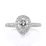 1.53ct Pear Shaped Diamond Engagement Ring