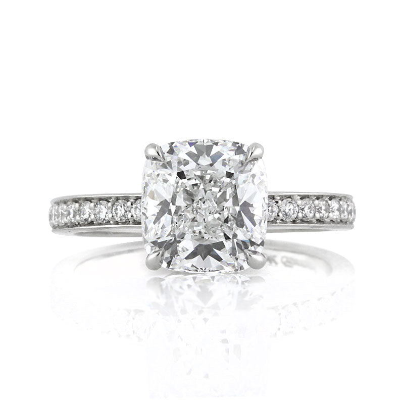 3.63ct Cushion Cut Diamond Engagement Ring