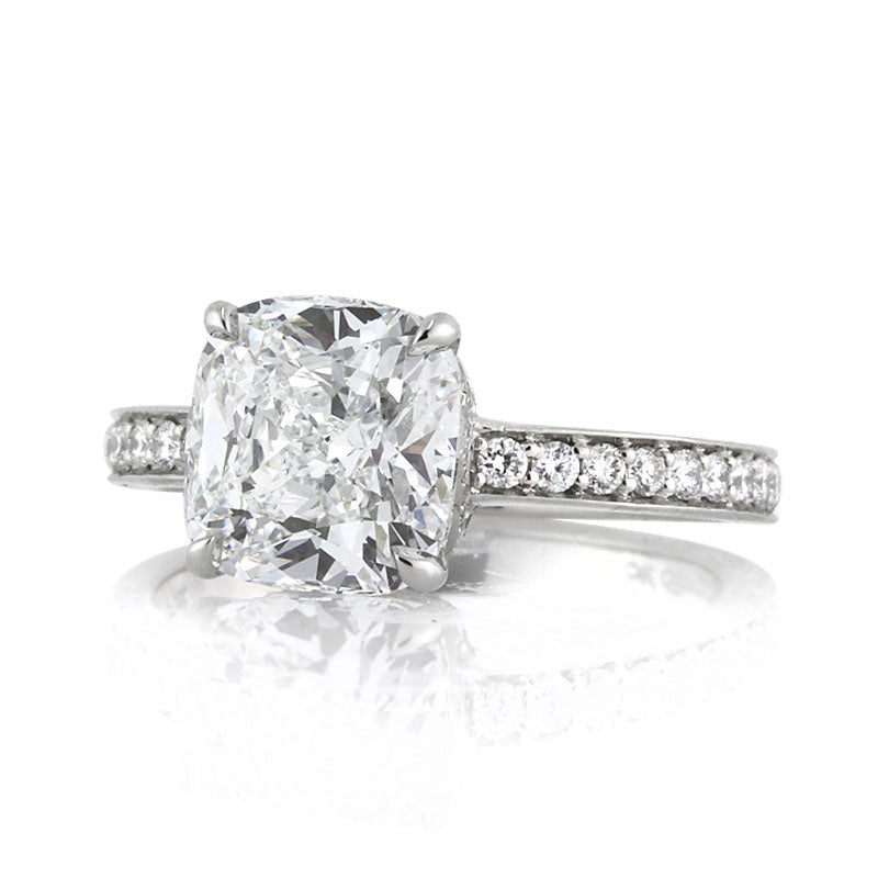 3.63ct Cushion Cut Diamond Engagement Ring