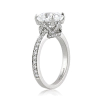 3.63ct Cushion Cut Diamond Engagement Ring