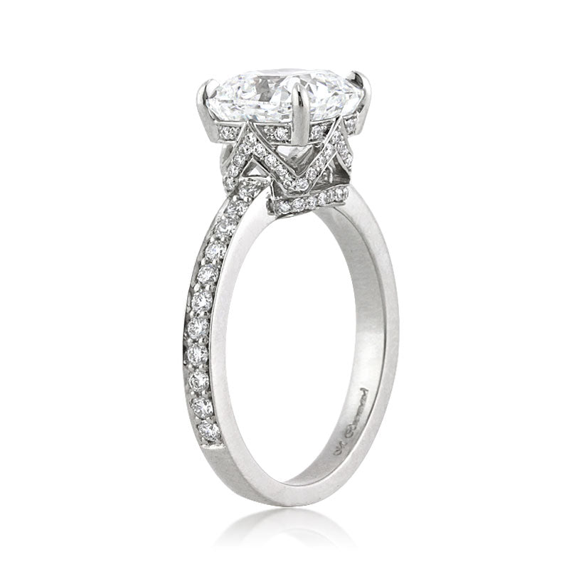 3.63ct Cushion Cut Diamond Engagement Ring