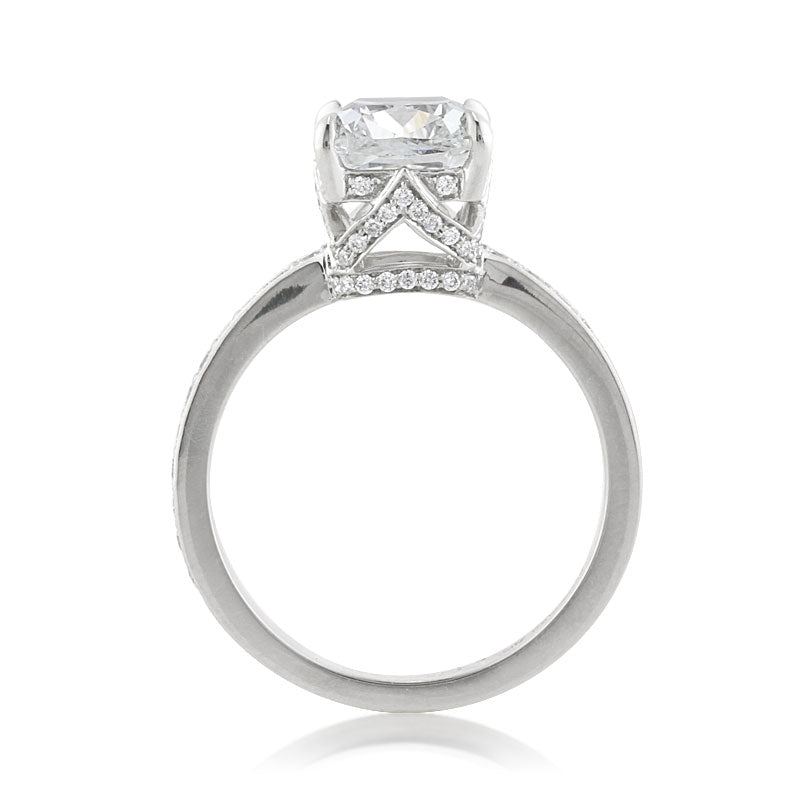 3.63ct Cushion Cut Diamond Engagement Ring