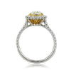 2.92ct Fancy Light Yellow Pear Shaped Diamond Engagement Ring
