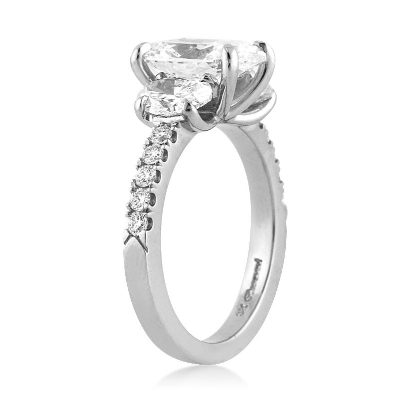 3.31ct Oval Cut Diamond Engagement Ring