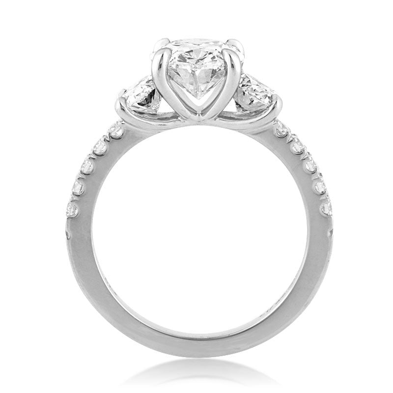 3.31ct Oval Cut Diamond Engagement Ring