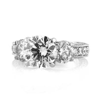 5.01ct Round Brilliant Cut Diamond Engagement Ring