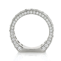3.25ct Princess and Round Brilliant Cut Diamond Band
