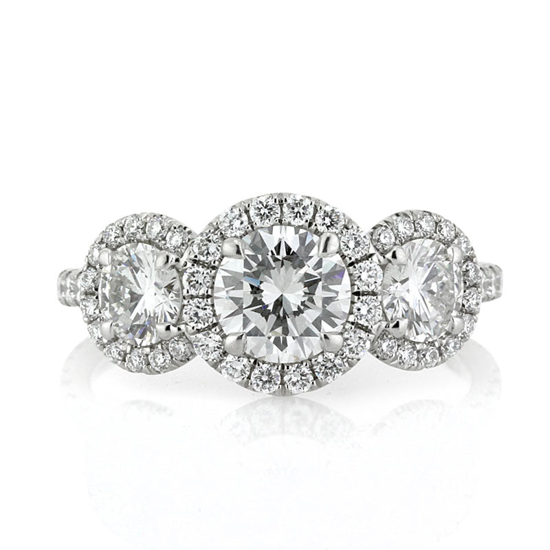 2.07ct Round Brilliant Cut Diamond Engagement Ring