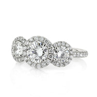 2.07ct Round Brilliant Cut Diamond Engagement Ring